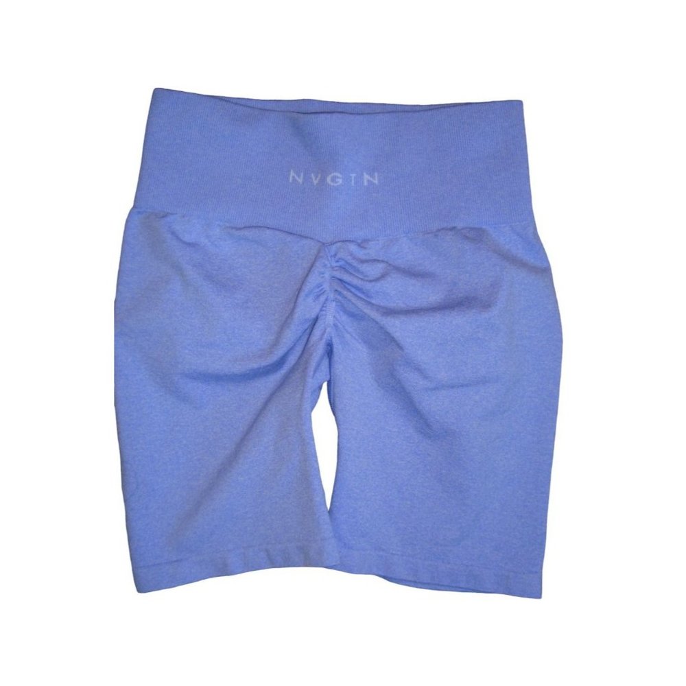 NVGTN Periwinkle Blue Seamless Shorts Size Small